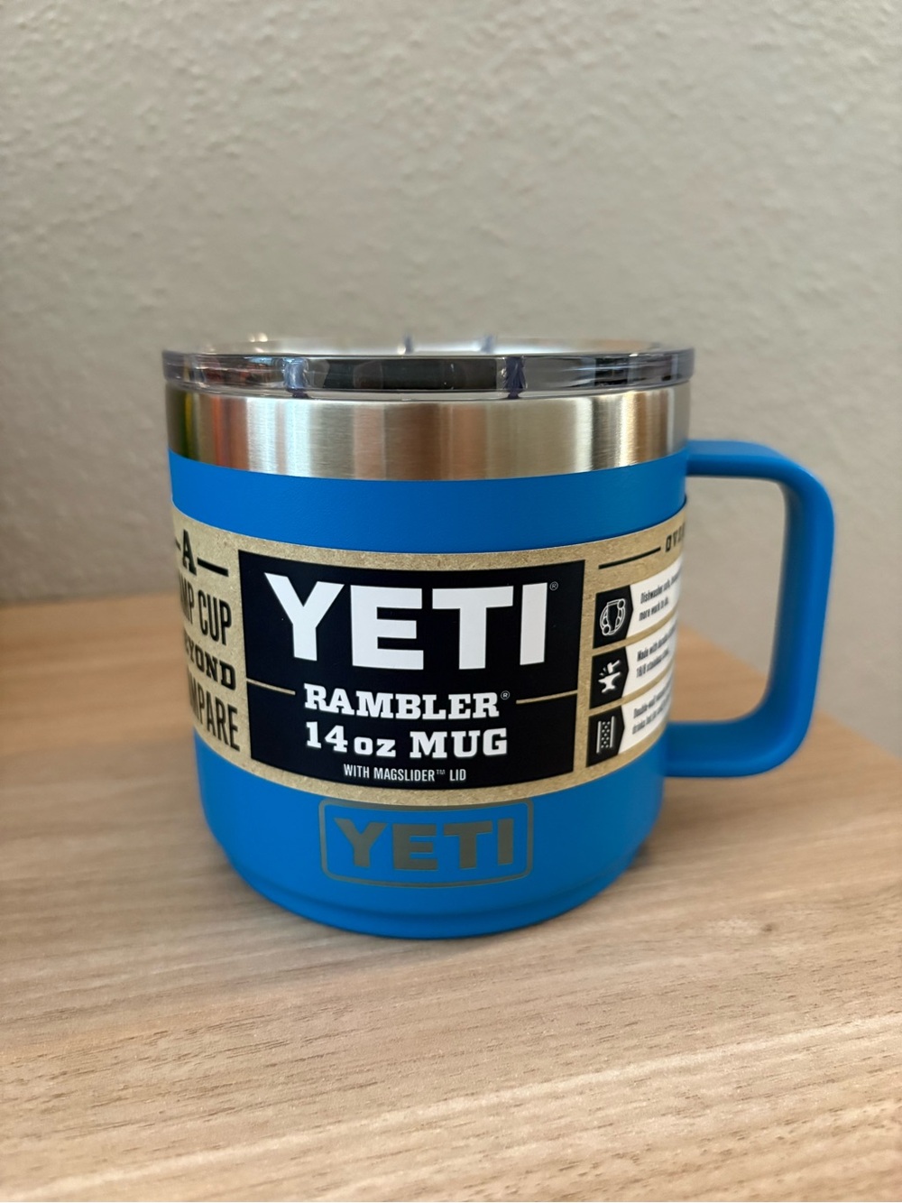 YETI Rambler 14 oz Mug - Big Wave Blue